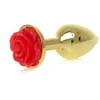 B Series Heavyfun B serijos Heavyfun Raudon Analinis kištukas Rose Steel Plug 7cm