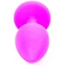 B Series Heavyfun B serijos Heavyfun analinis kamštelis su akmeniu, dekoratyvinis silikoninis kamštelis, 7 cm