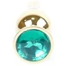 B Series Heavyfun Plug-Jewellery Gold BUTT PLUG- Žalias