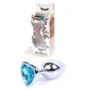 B Series Heavyfun Mėlyna Plug-Jewellery Sidabrinis Heart PLUG- Light Mėlyna