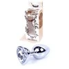 B Series Heavyfun Plug-Jewellery Sidabrinis Heart PLUG- Skaidrus