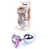 B Series Heavyfun Plug-Jewellery Sidabrinis Heart PLUG- Rose