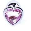 B Series Heavyfun Plug-Jewellery Sidabrinis Heart PLUG- Rose