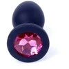 B Series Heavyfun B serijos Heavyfun silikoninis analinis kištukas su dekoratyviniu akmeniu 7cm