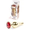 B Series Heavyfun B serija Heavyfun Plieninis analinis kištukas auksinis metalinis kristalas 9cm