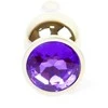 B Series Heavyfun Plug-Jewellery Gold BUTT PLUG- Violetinė