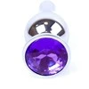 B Series Heavyfun Plug-Jewellery Sidabrinis BUTT PLUG- Violetinė