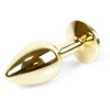 B Series Heavyfun B serija Heavyfun Steel analinis kištukas auksinė sekso kristalas 7cm