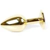 B Series Heavyfun B serija Heavyfun Steel analinis kištukas auksinė sekso kristalas 7cm