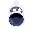 B Series Heavyfun Plug-Jewellery Sidabrinis BUTT PLUG- Juodas