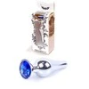 B Series Heavyfun Plug-Jewellery Sidabrinis BUTT PLUG- Dark Mėlyna