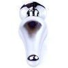 B Series Heavyfun Plug-Jewellery Sidabrinis BUTT PLUG- Juodas