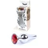 B Series Heavyfun Plug-Jewellery Sidabrinis BUTT PLUG- Raudona
