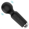 B Series Magic Stimuliatorius-įkraunamas Mini Masager USB 20 Functions - Juodas