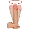 B Series Real B serijos Real Dildo su vibracijos sukimosi nuotolinio valdymo pultelis cyberskin 17cm