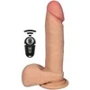 B Series Real B serijos Real Dildo su vibracijos sukimosi nuotolinio valdymo pultelis cyberskin 17cm