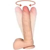 B Series Real B serijos Real Rotating besisukanti dildo penis su pultu 23cm