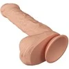 Baile Dildos BAILE Didelis realistiškas penio dildo su siurbtuku 26 cm