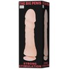 BAILE Duży natūralus penis dildo su przyssawką 26cm