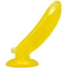 BAILE Geltonas bananų sklandžiai gelinis dildo su siurbtuku