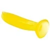 BAILE Geltonas bananų sklandžiai gelinis dildo su siurbtuku