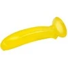 BAILE Geltonas bananų sklandžiai gelinis dildo su siurbtuku