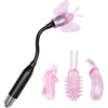 Baile Stimulating Baile Wizard Magic Wand Versatile Vibrator 4 Heads Flexible System
