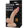 Baile Vibrators Baile Super Rota Rotating Intimate Machine 15cm TPR Suction Cup rusvai gelsvas