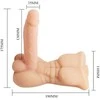 BAILE Vibruojanti dildo vyriška liemens varpos narys 13cm