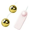 Baile Stimulating Baile Golden Vibrating Kegel Balls with Wired Remote, 3.2 cm, Gold