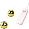 Baile Stimulating Baile Golden Vibrating Kegel Balls with Wired Remote, 3.2 cm, Gold