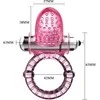 LYBAILE Cock Ring,10 Functions vibe, Rožinė