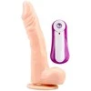 Ballsy Super Cock Realistinis teleskopinis vibratorius su siurbtuku 21cm