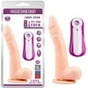 Ballsy Super Cock Realistinis teleskopinis vibratorius su siurbtuku 21cm