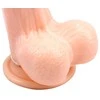 Ballsy Super Cock Realistinis teleskopinis vibratorius su siurbtuku 21cm