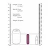 Shots Be Good Tonight 10-Function Compact Vibrating Bullet, Juodas, 7.7cm