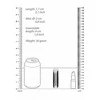Shots Be Good Tonight 10-Mode Mini Bullet Massager, Juodas, 7.7cm