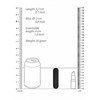 Shots Be Good Tonight Mini Bullet Vibrator 10 Modes Juodas 7.7cm