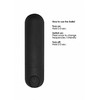 Shots Be Good Tonight Mini Bullet Vibrator 10 Modes Juodas 7.7cm