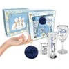 Bgtech LADIES' ESSENTIALS - rinkinys: alaus taurė 300 ml, vyno taurė 220 ml, degtinės taurė 35 ml + Pakabutis tamsiai mėlyna