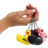 Rožinė Big Teaze Toys I Rub My Duckie Rožinė Keychain - Miniature Duck Priedas