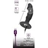 Black Velvets Juodas Velvets Plug/vibr-5934430000 BV Rechargeable Plug-Wibrator