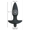 Black Velvets Juodas Velvet Vibr.Medium Plug