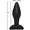 Black Velvets Juodas Velvets Small Plug