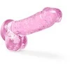 Dreamtoys Blush NATŪRALIAI JŪSŲ 6 colių KRISTALINĖ DILDO ROŽĖ
