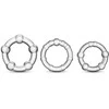 Blush Skaistalai Rinkinys-STAY HARD BEADED COCKRINGS CLEAR