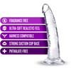 Blush B Yours Plus Lust n’ Thrust Transparent Intimate Device TPE 20 cm