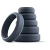 Boners EasyToys 6-Piece Silicone Ring Set - Flexible, Flat Design, Multiple Sizes