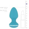 Cala Azul Blanca Vibrating Intimate Plug 10 Modes Atsparus vandeniui USB Rechargeable
