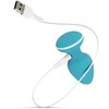 Cala Azul Blanca Vibrating Intimate Plug 10 Modes Atsparus vandeniui USB Rechargeable